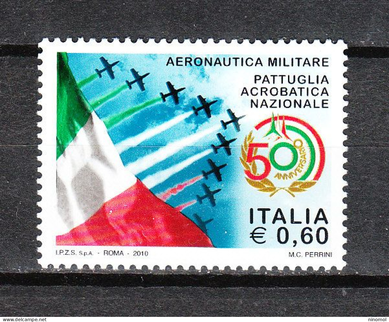 Italia   -   2010. Aeronautica Militare. Frecce Tricolori. Military Aerobatic Team. Frecce Tricolori MNH - Avions
