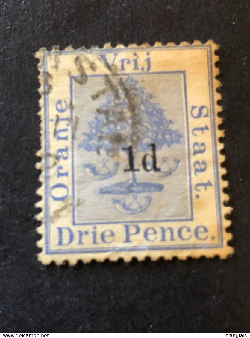 ORANGE FREE STATE  SG 55  1d On 3d Ultramarine  FU - Stato Libero Dell'Orange (1868-1909)