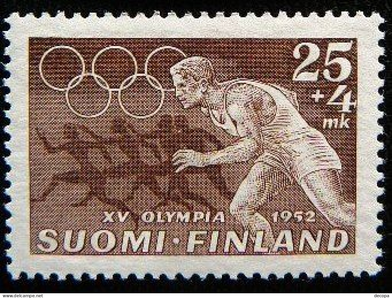 (dcos-209)  Finland  -  Finlande    Mi 340    MNH   1952 - Ete 1952: Helsinki