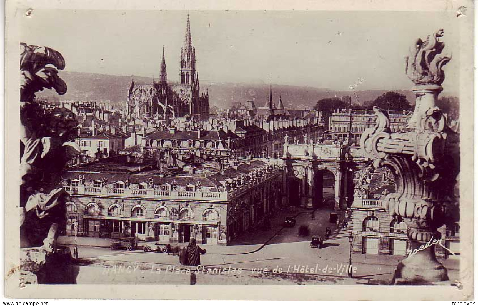 (54). Nancy. Porte Desilles & Place Stanislas N&B & Fontaine Amphitrite - Nancy