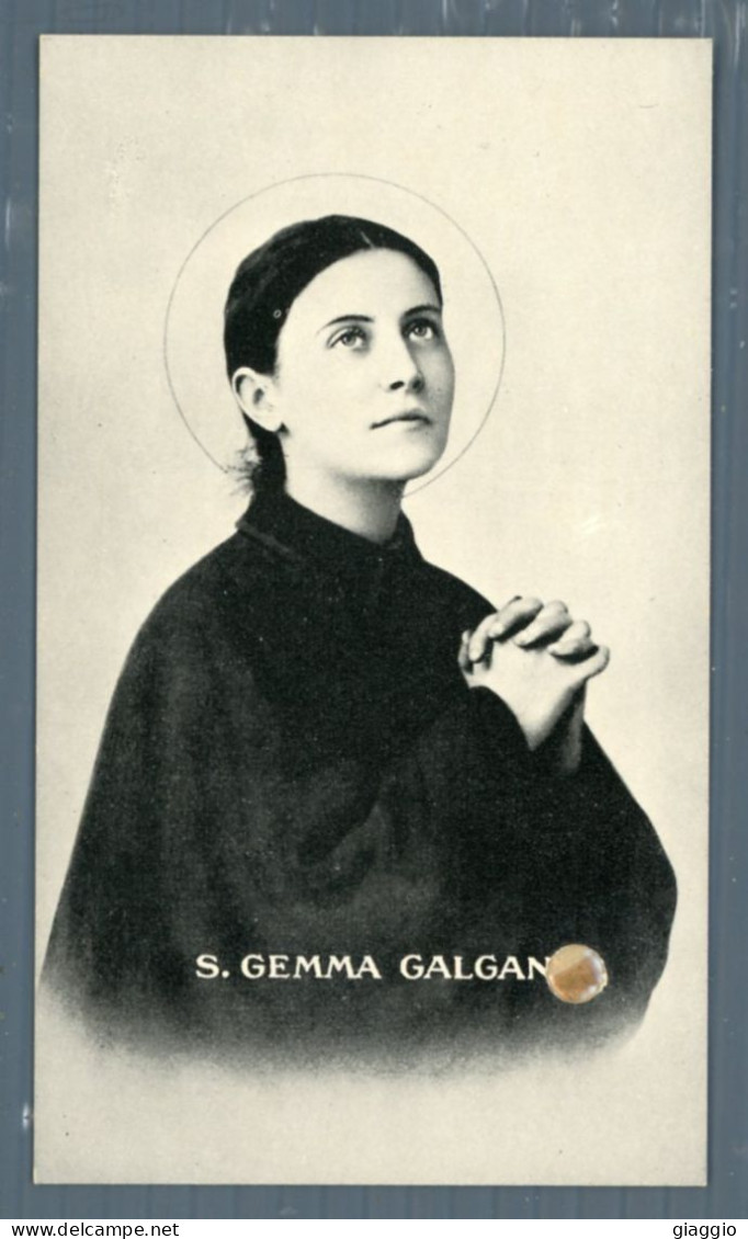 °°° Santino N. 9423 - S. Gemma Galgani Con Reliquia - Cartoncino °°° - Religion &  Esoterik