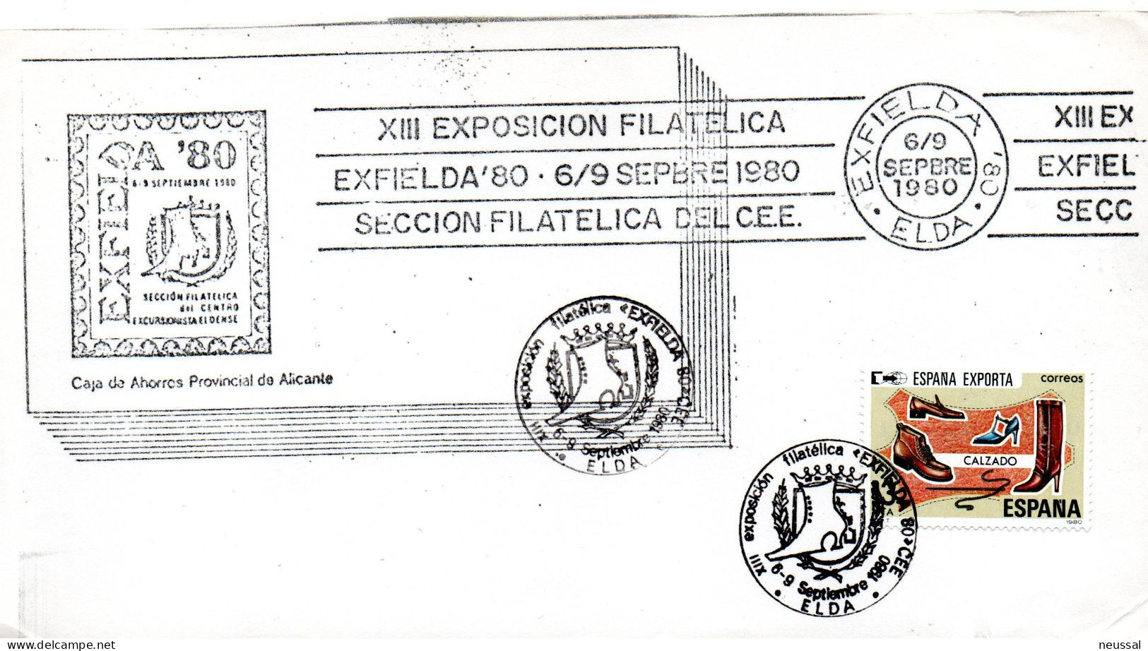 Papel  Con Matasellos Commemorativo De  Exfielda De 1980 - Covers & Documents