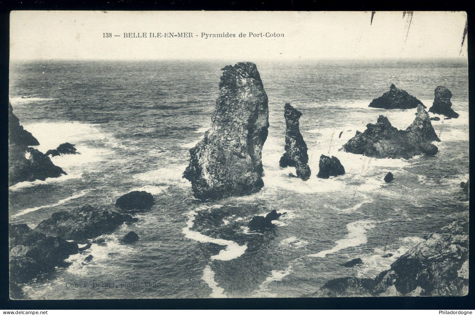 CPA - (56) Belle Ile En Mer - Pyramides De Port Coton (Oblitération à étudier) - Belle Ile En Mer