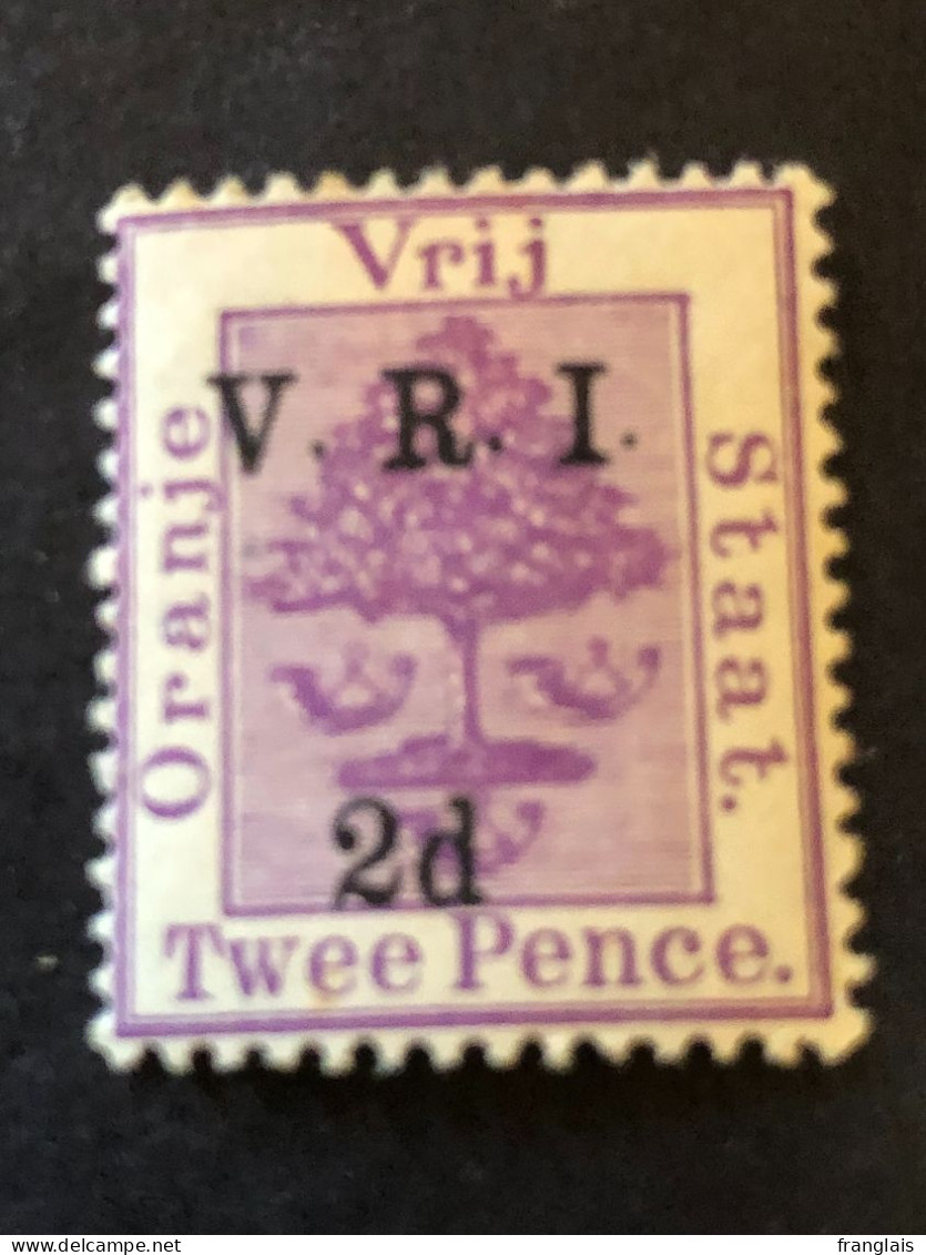 ORANGE FREE STATE  SG 103  2d On 2d Purple MH* - État Libre D'Orange (1868-1909)