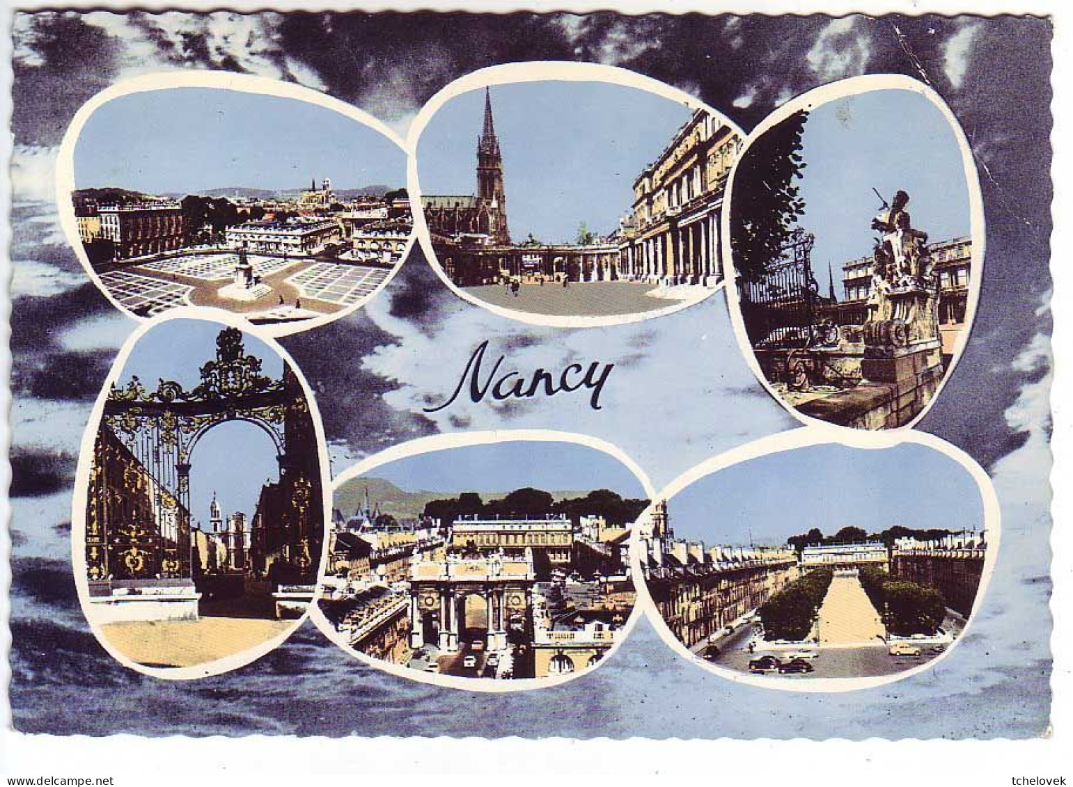 (54). Nancy. 6 Vues & 1064 Vue Générale & 460 Hotel De Ville Grand Salon - Nancy