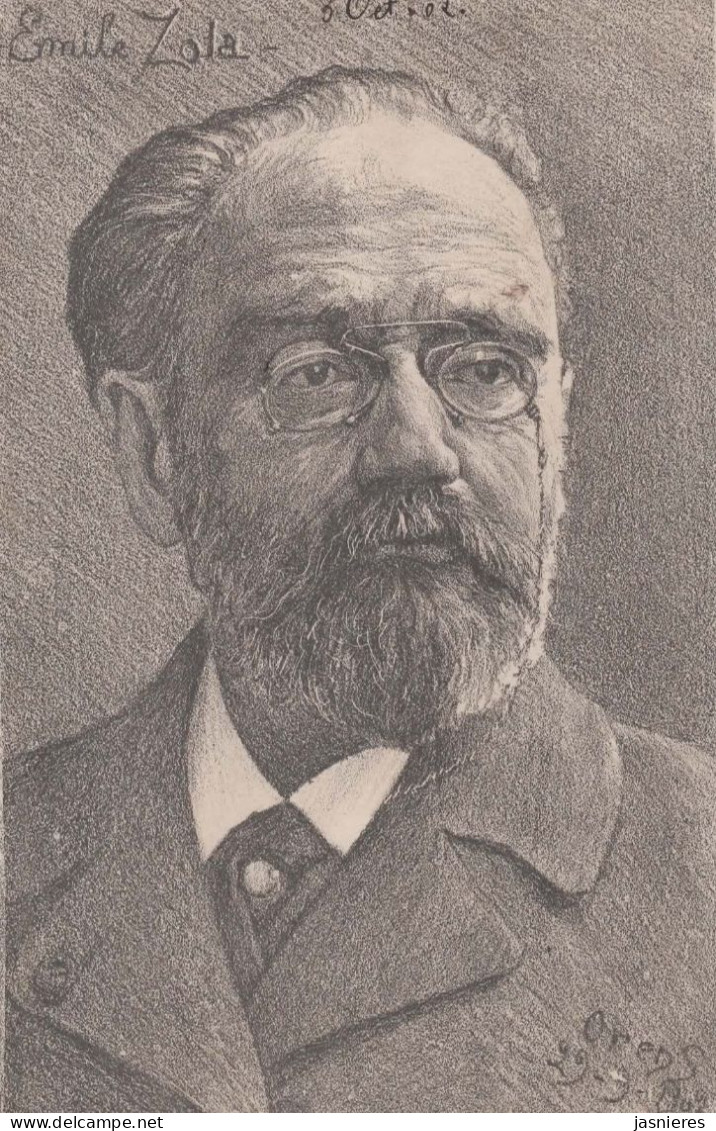 CPA  ORENS Denizard - Emile ZOLA - 1902 - Orens