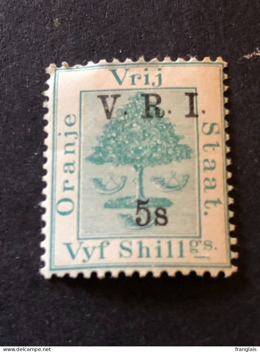 ORANGE FREE STATE  SG 111  5s On 5s Green  MH* - Orange Free State (1868-1909)