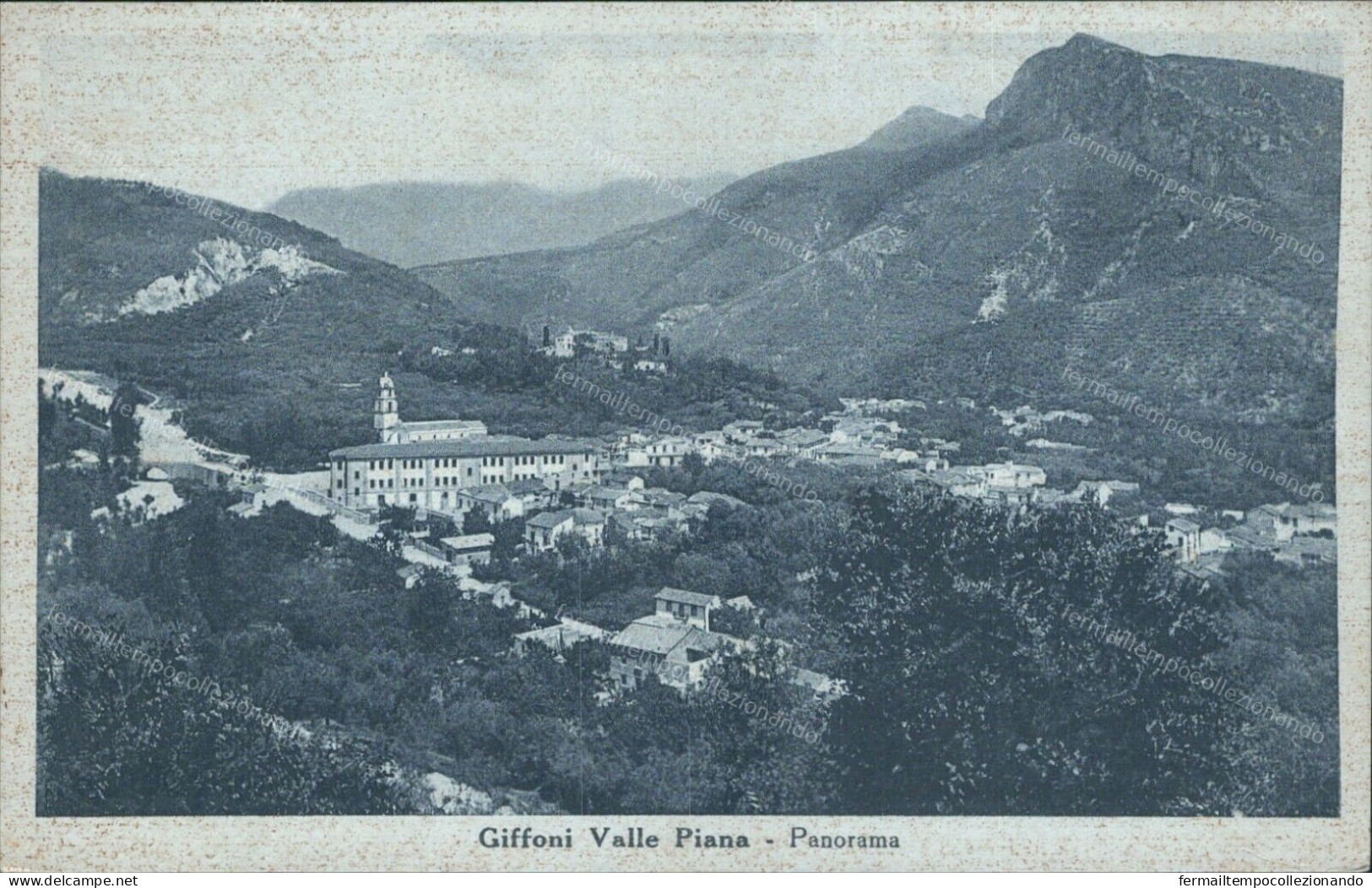 Cs214 Cartolina Giffoni Valle Piana Panorama Provincia Di Salerno - Benevento