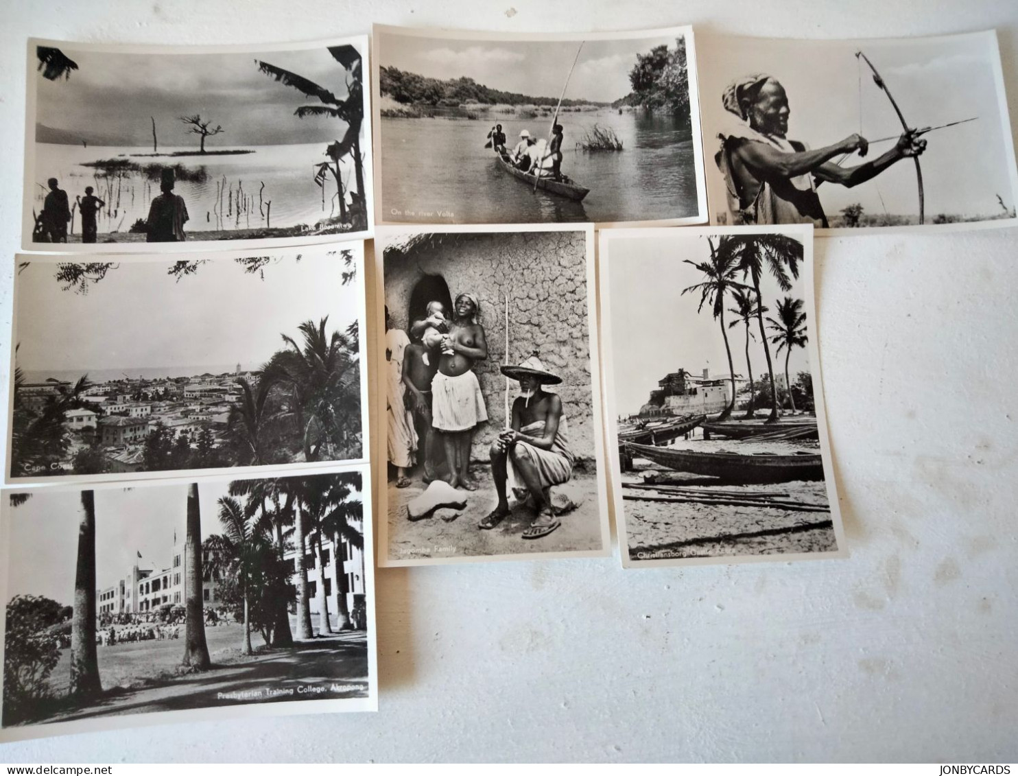 Dèstockage - Ghana Scenes Lot Of 7 Real Photo Postcards.#44. - Ghana - Gold Coast