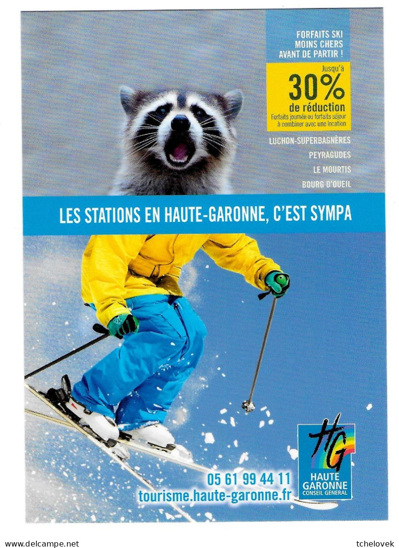 (31). Haute Garonne. 2 Carte Pub Stations De Ski - Saint Ferreol