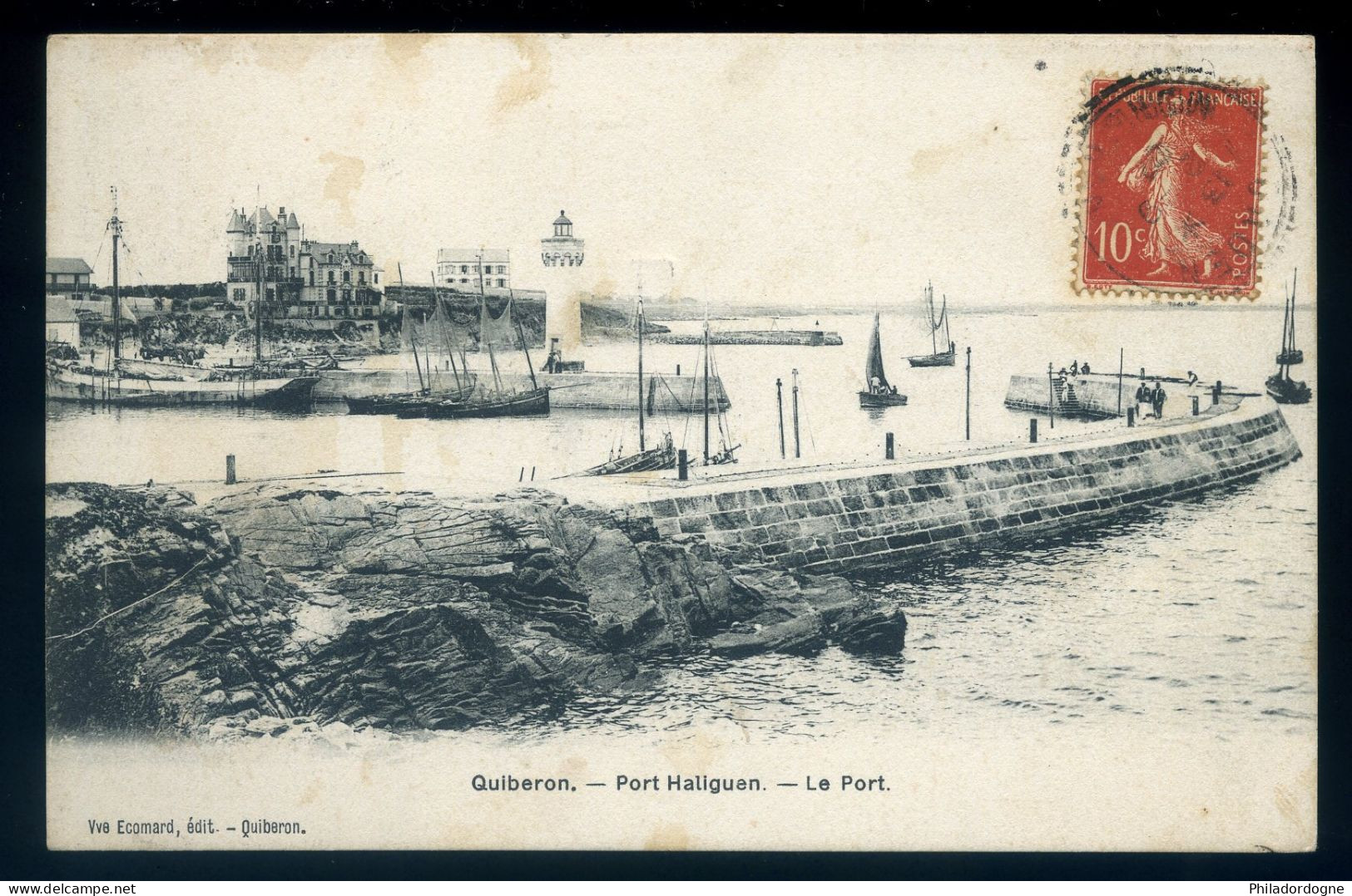 CPA - (56) Quiberon - Port Haliguen - Le Port (Oblitération à étudier) - Quiberon