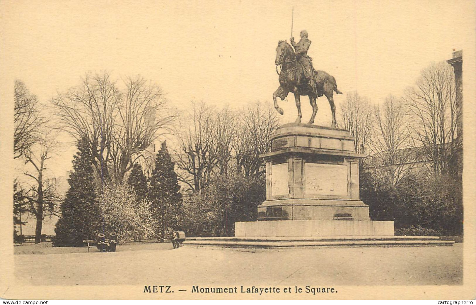 CPA France Metz Monument Lafayette - Metz