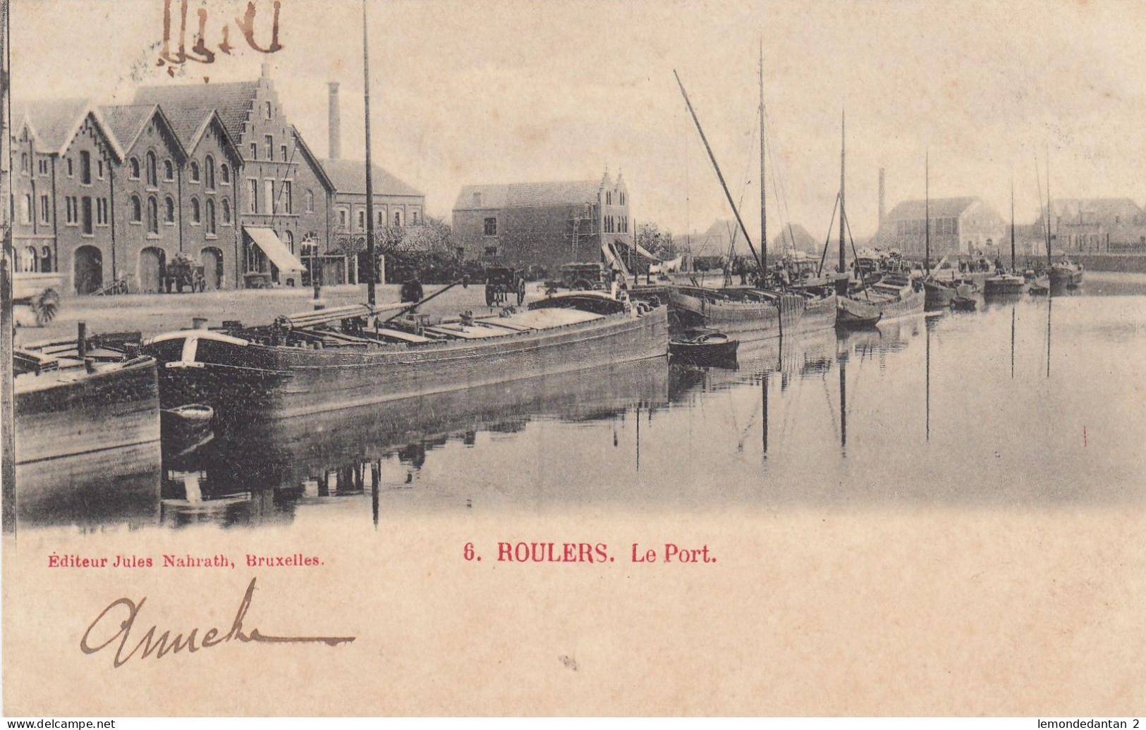 Roulers - Le Port (N° 6 édit. Jules Nahrath, Bruxelles) - Roeselare