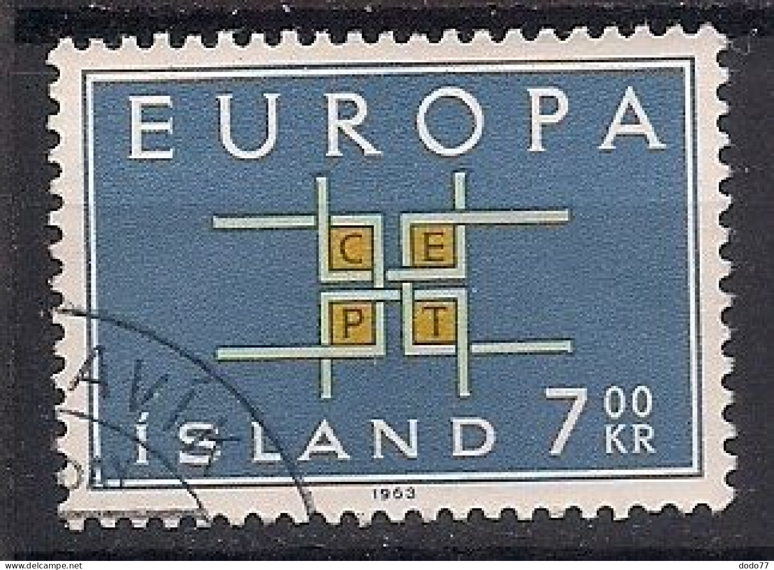 ISLANDE    EUROPA    N°    329    OBLITERE - Usados