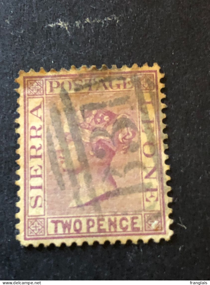 SIERRA LEONE  SG 19  2d Magenta Wmk CC Crown FU - Sierra Leona (...-1960)