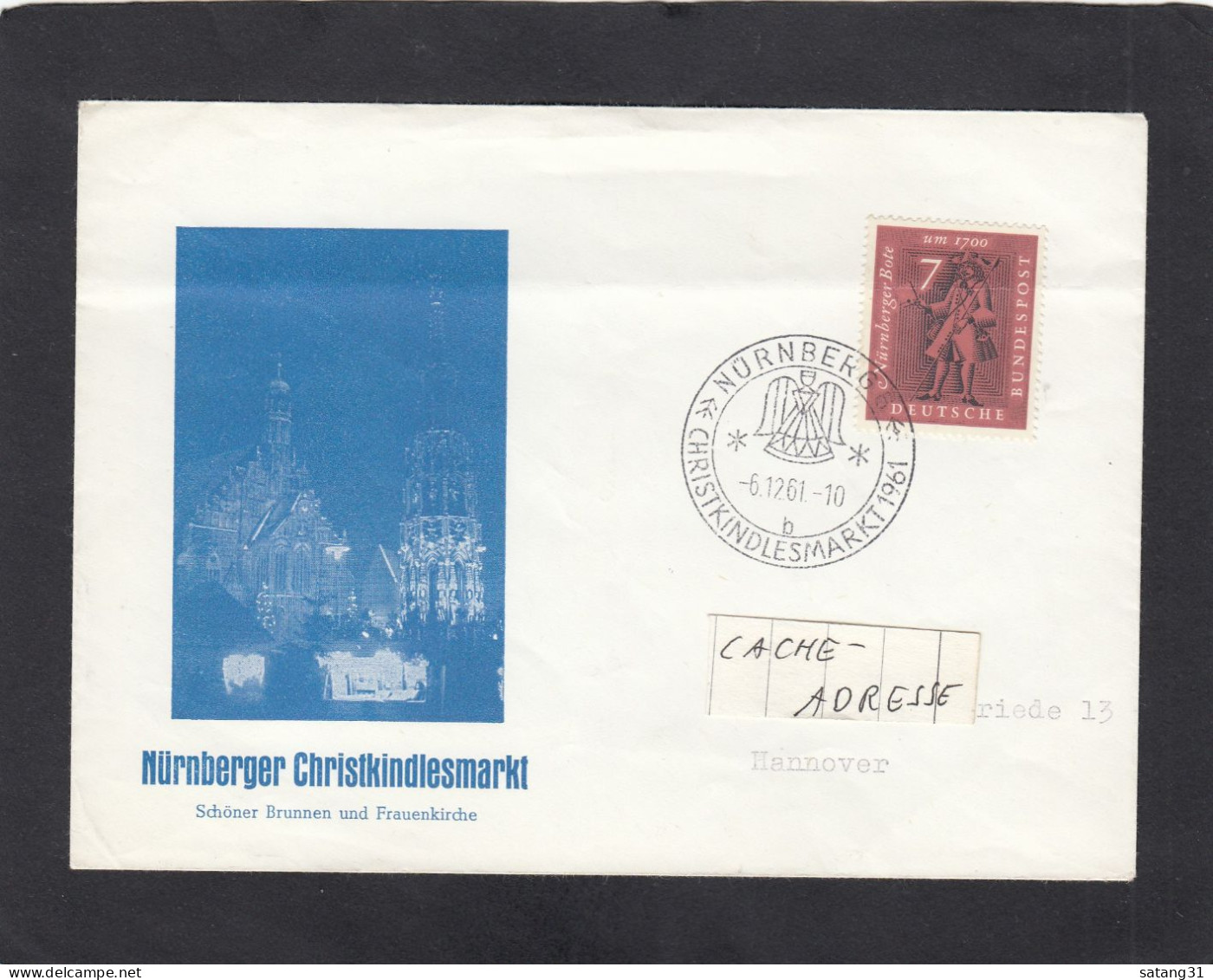 NÜRNBERGER CHRISTKINDLESMARKT 1961. - Storia Postale