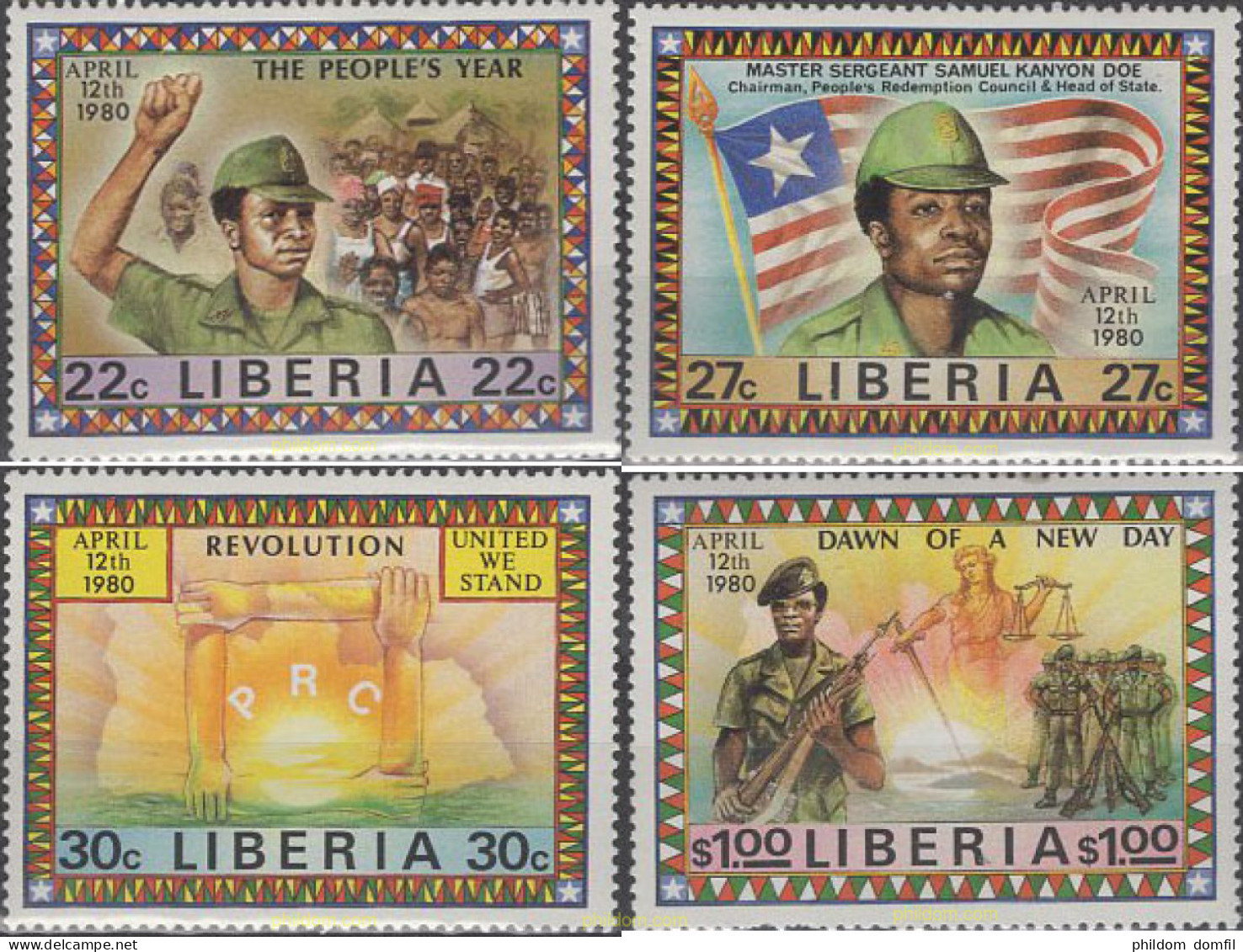 637403 MNH LIBERIA 1981 REVOLUCION - Liberia