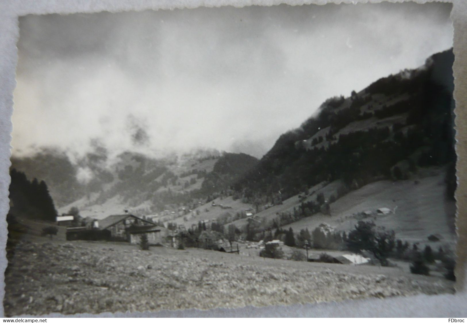 lot de 6 anciennes photos Suisse CH - FR Fribourg - Vues du village de Gruyère - Intérieur et alentours 13 x 8 cm