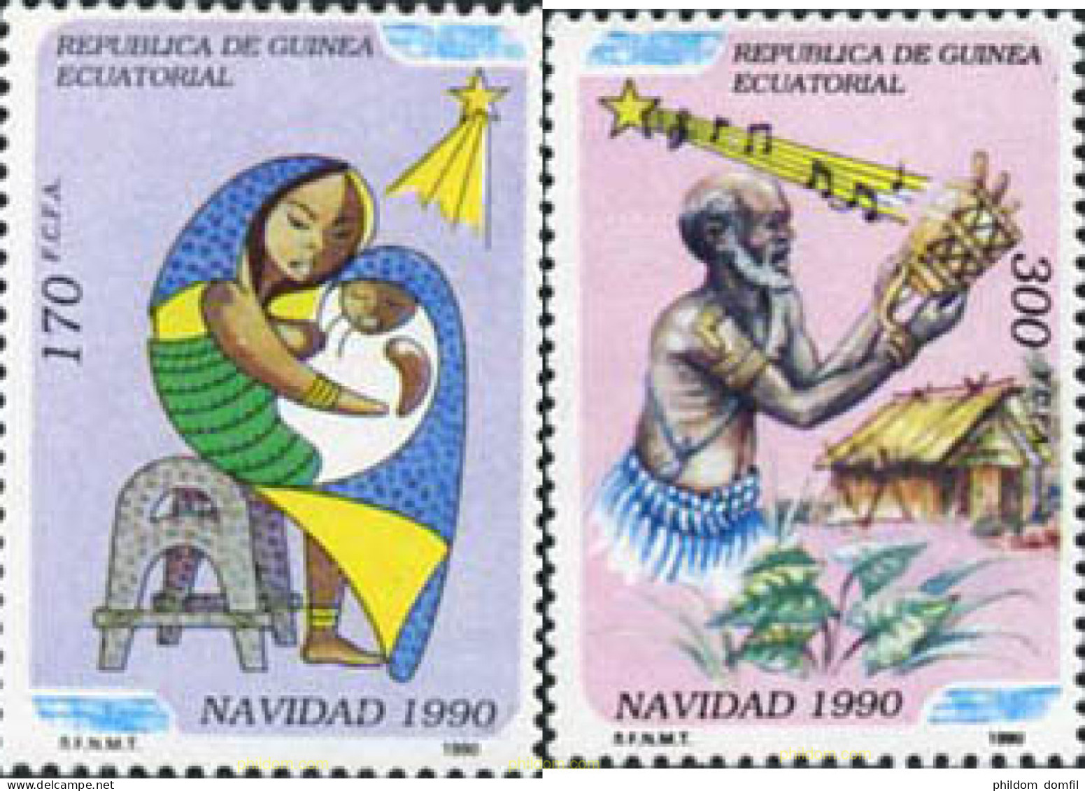 190414 MNH GUINEA ECUATORIAL 1990 NAVIDAD - Guinée Equatoriale