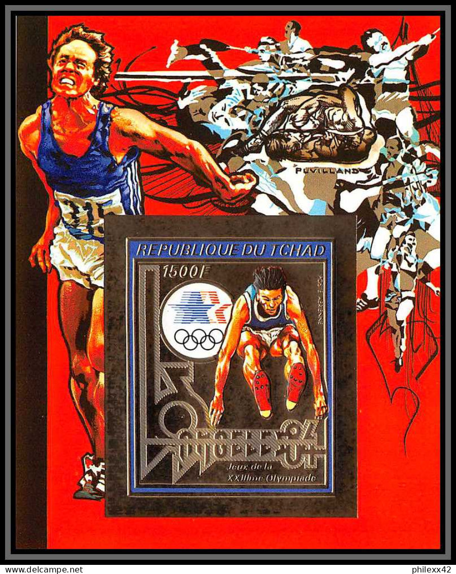85892/ N°115 B Los Angeles 1984 Jeux Olympiques Olympic Games Tchad OR Gold ** MNH Non Dentelé Imperf - Tchad (1960-...)
