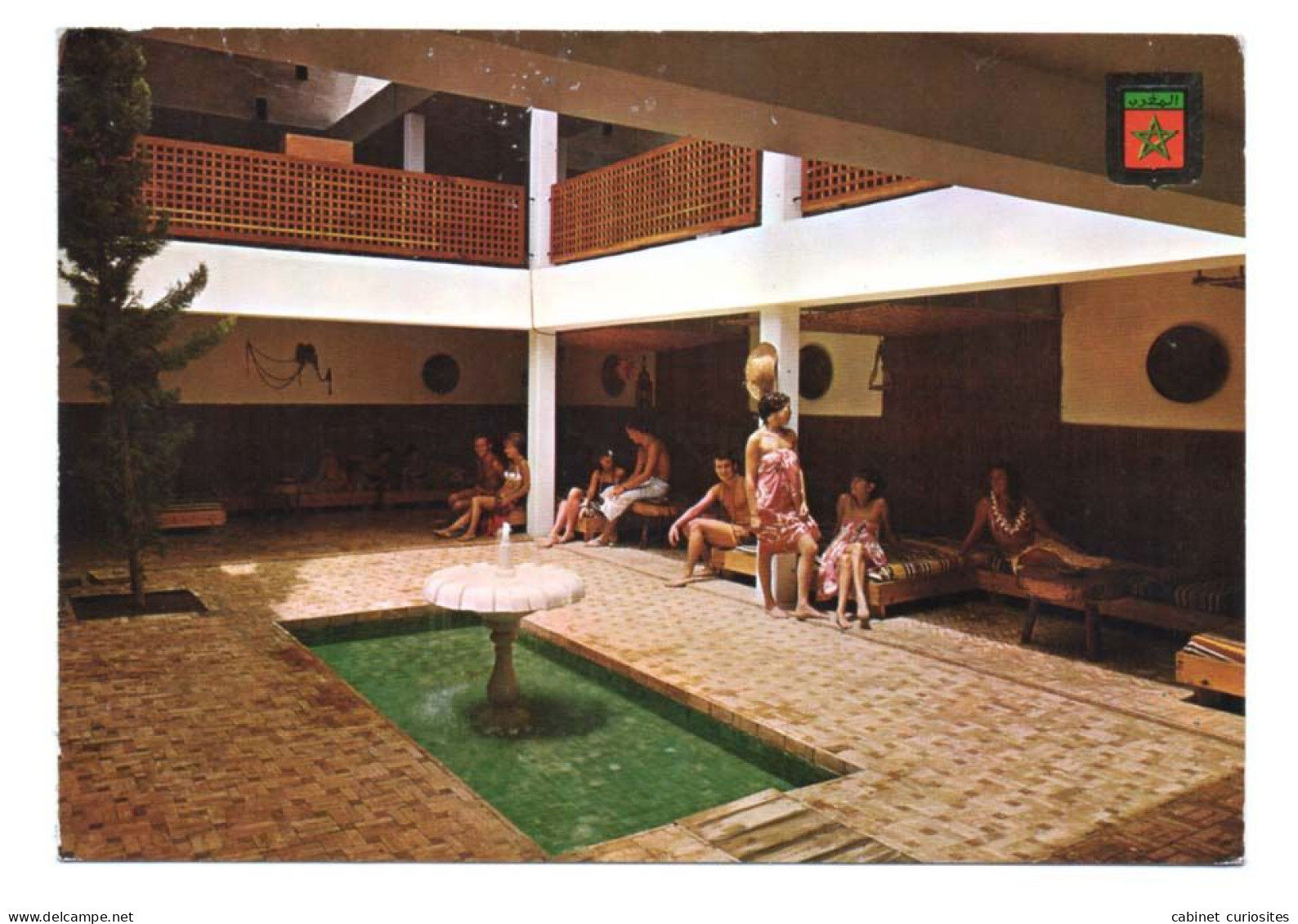 Maroc - Village D'AL HOCEÏMA - Club Méditerranée En 1967 - LE PATIO INTÉRIEUR - Animée - Altri & Non Classificati