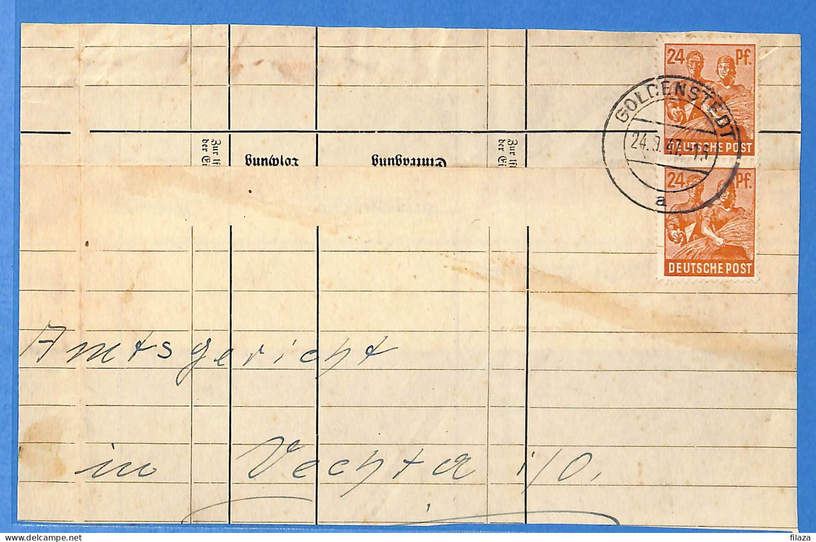 Allemagne Zone AAS 1947 - Lettre De Goldenstedt - G33146 - Autres & Non Classés