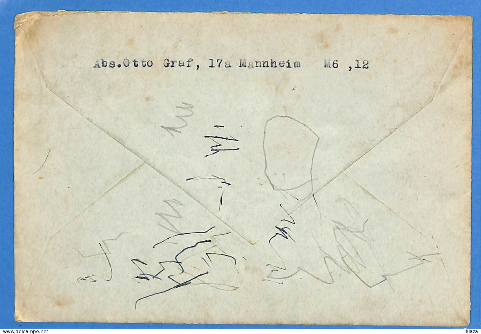 Allemagne Zone AAS 1947 - Lettre De Mannheim - G33137 - Other & Unclassified