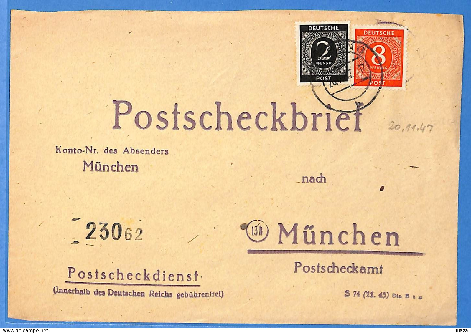 Allemagne Zone AAS 1947 - Lettre - G33138 - Autres & Non Classés