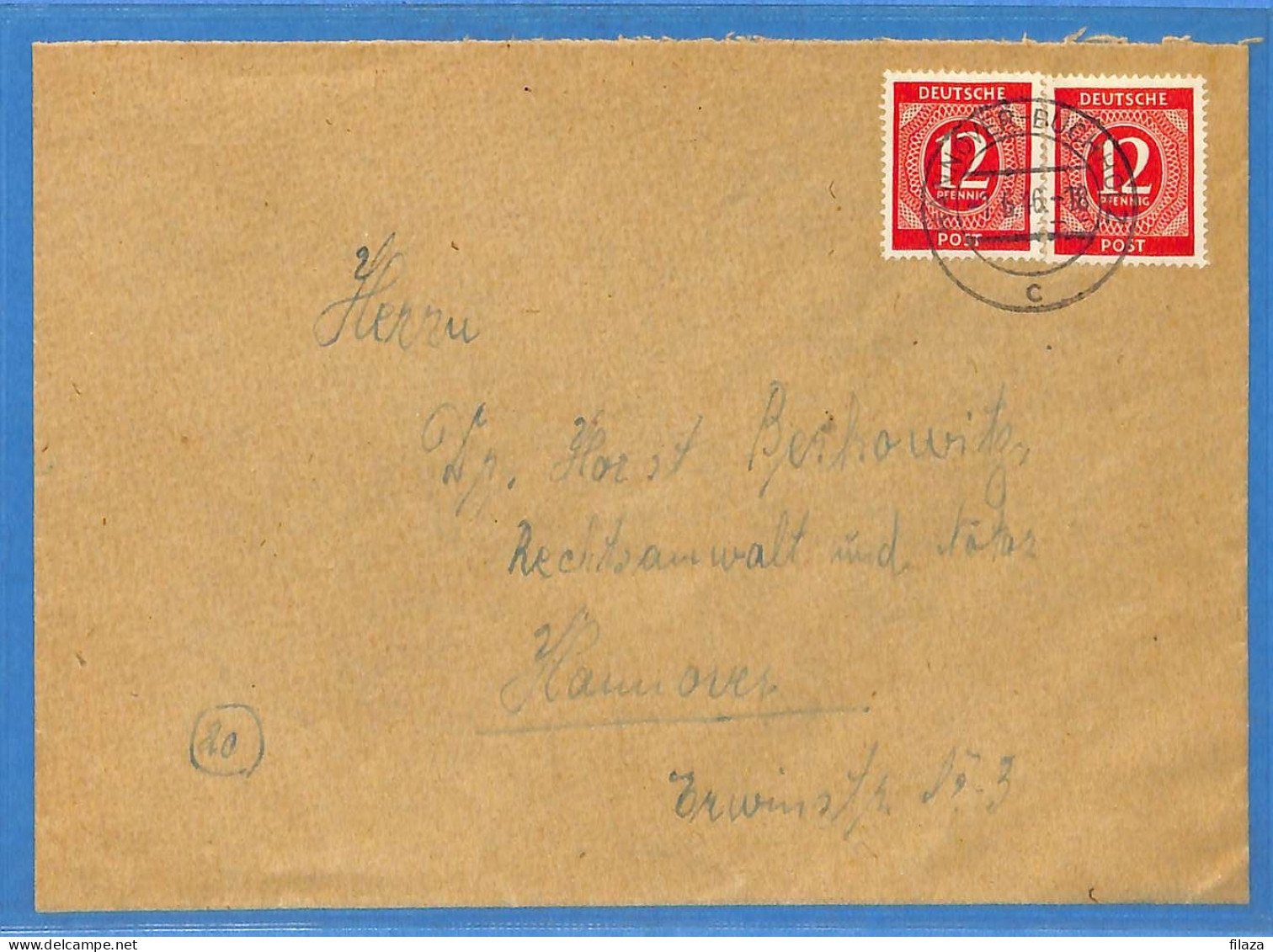 Allemagne Zone AAS 1946 - Lettre De Hannover - G33120 - Other & Unclassified