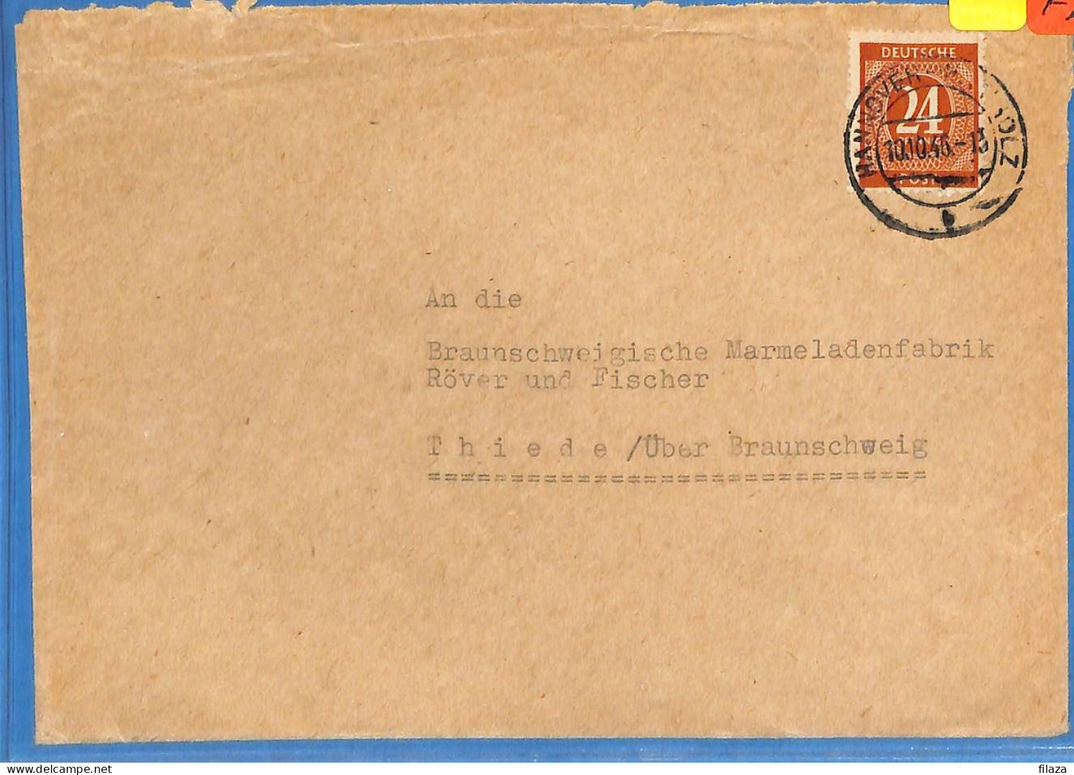 Allemagne Zone AAS 1946 - Lettre De Hannover - G33119 - Other & Unclassified