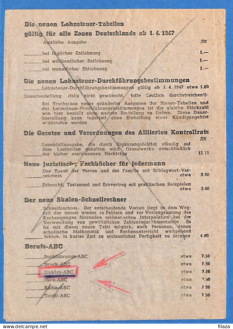 Allemagne Zone AAS 1947 - Carte Postale De Goppingen - G33096 - Sonstige & Ohne Zuordnung