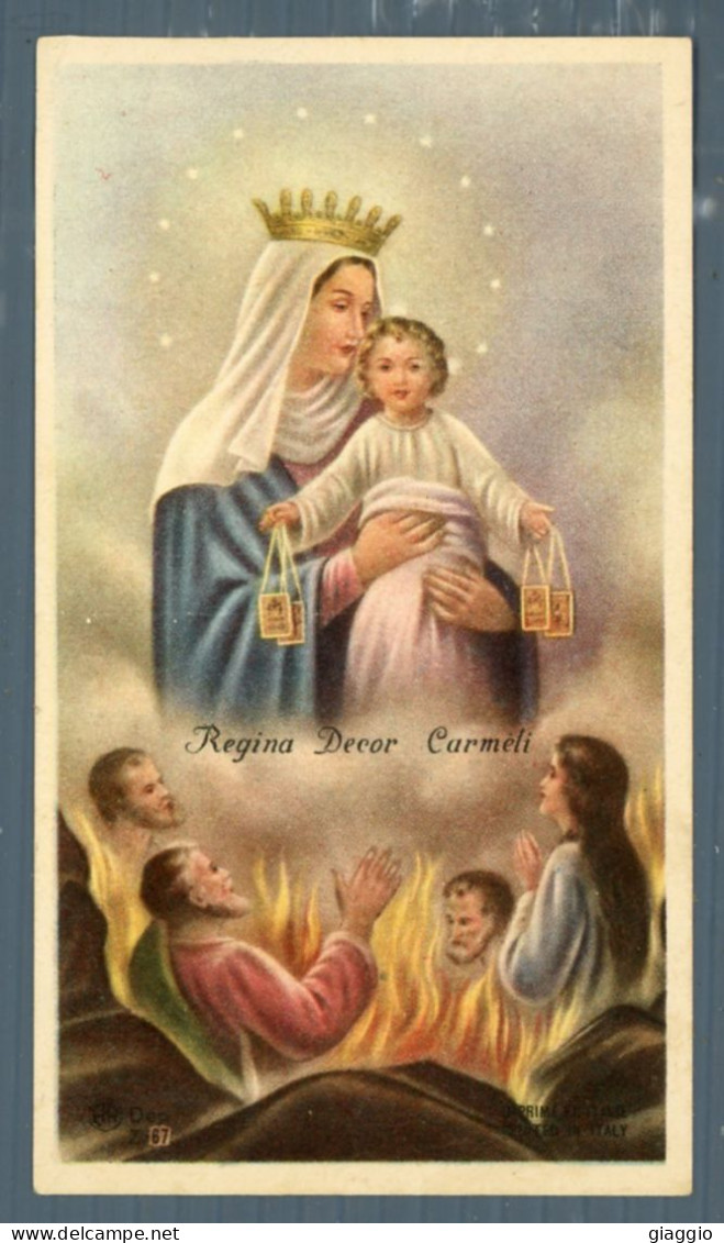 °°° Santino N. 9432 - Regina Decor Carmeli °°° - Religion & Esotericism