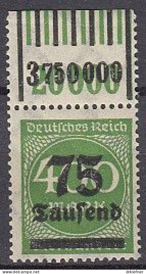 DR  287 A W OR, 1-11-1/1-5-1, Ungebraucht *, Überdruckmarke, 1923 - Nuovi