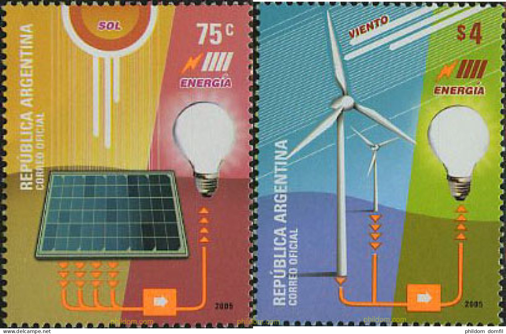192174 MNH ARGENTINA 2005 LAS ENERGIAS ALTERNATIVAS - Unused Stamps
