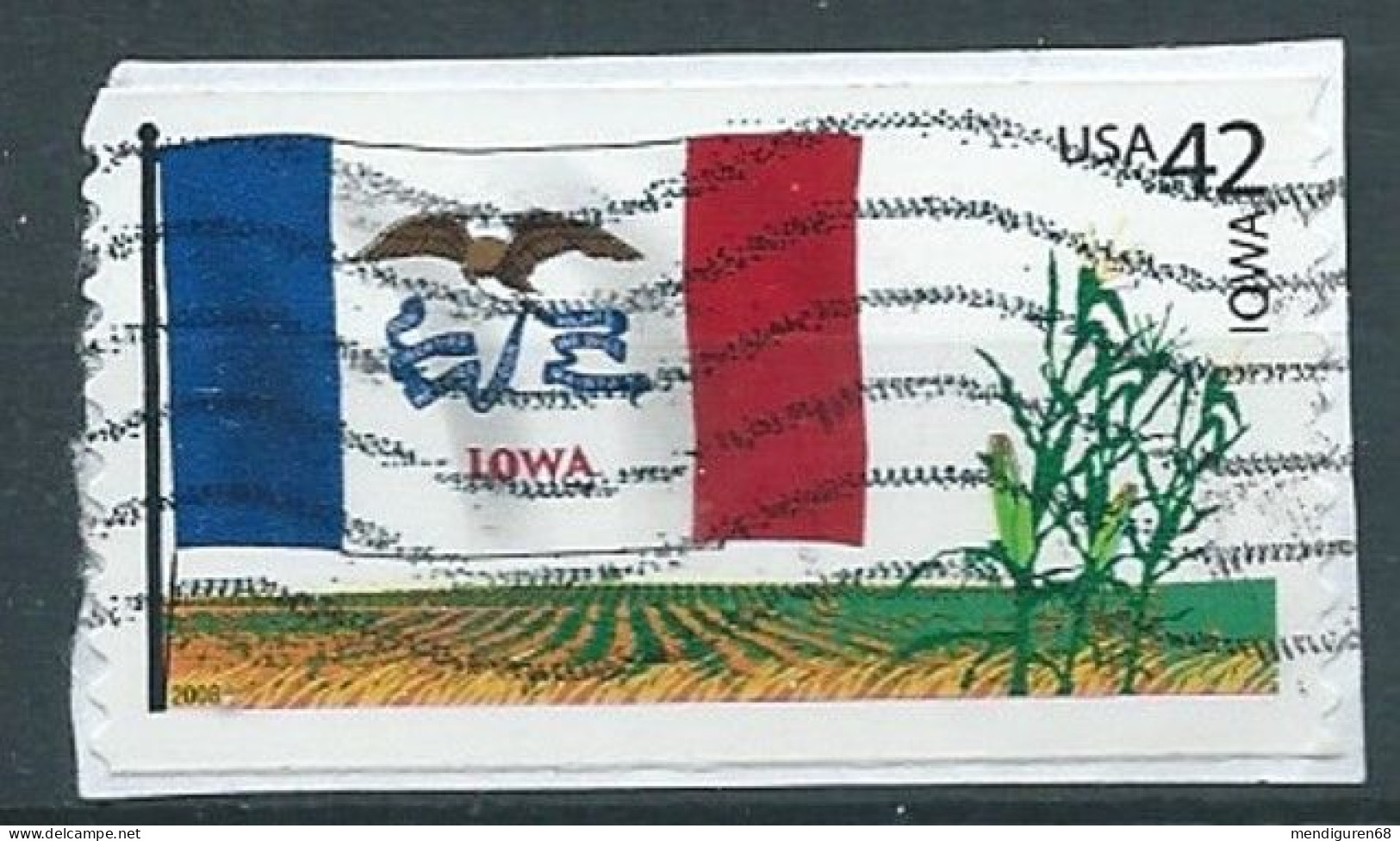 EREINIGTE STAATEN ETATS UNIS USA 2008 FLAG 19 OF OUR NATION SETENANT:IHOA 42¢ USED PAPE  SC 4291 YT 4101 MI 4431 SG 4898 - Used Stamps