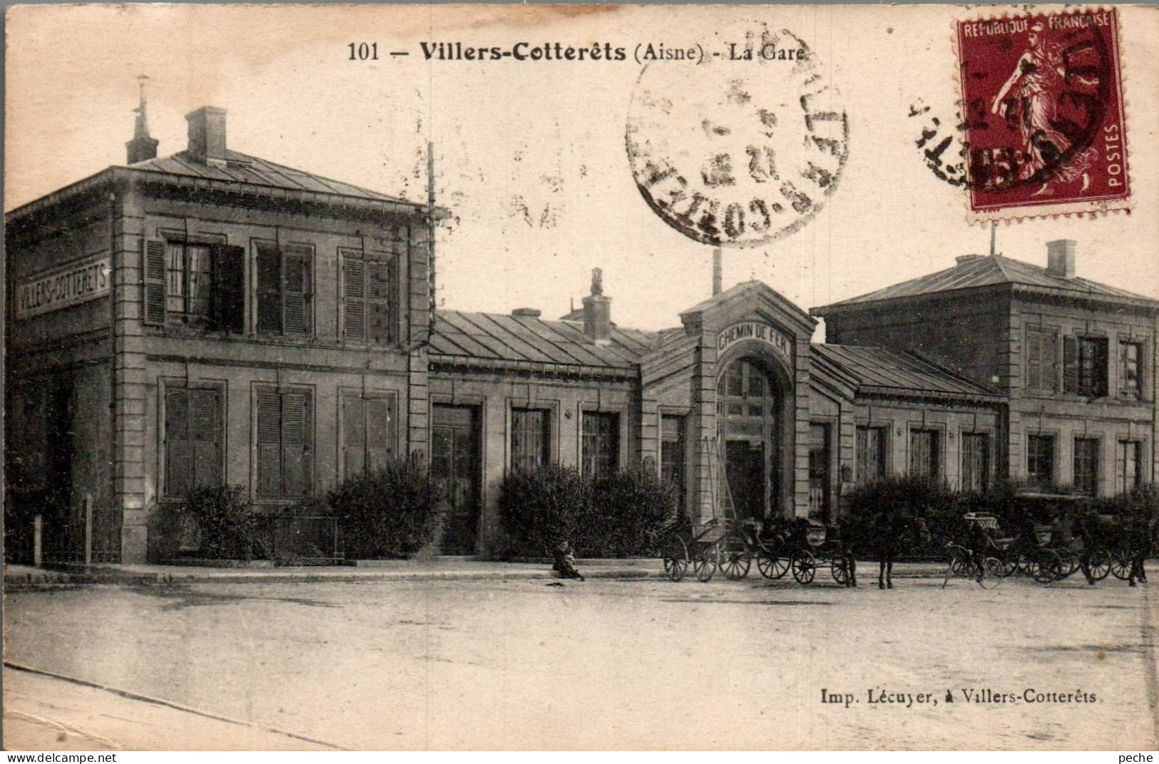 N°2397 W -cpa Villers Cotterets -la Gare- - Villers Cotterets