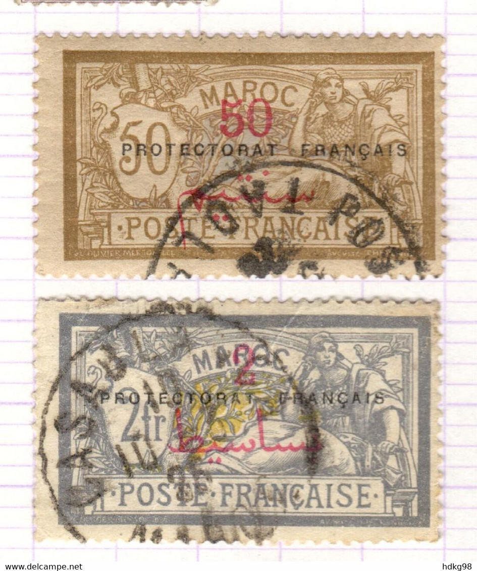 MA+ Marokko 1914 Mi 14 16 - Usati