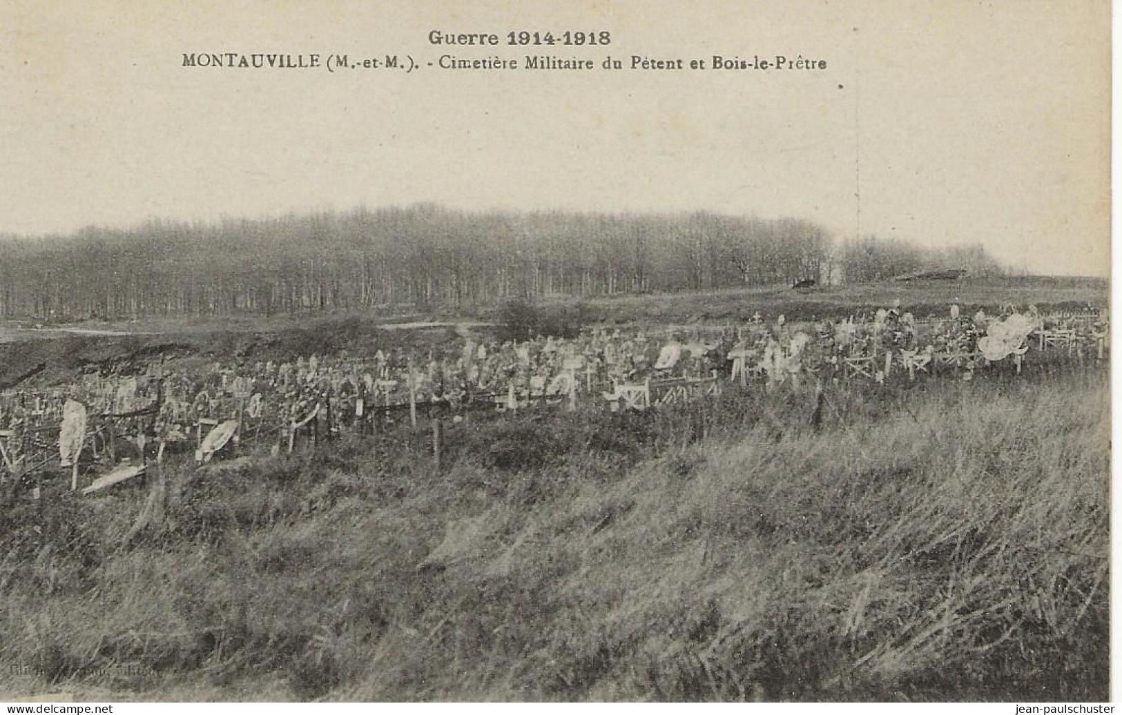 54 - Guerre 1914-1918 -  Montauville - Cimetière  Militaire Du Pétant Et  Bois-le-Prêtre - Militaria **CPA Vierge ** - Autres & Non Classés