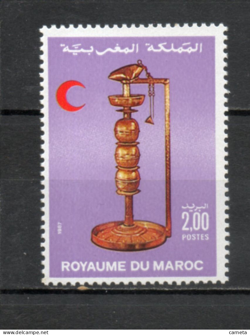 MAROC N°  1028   NEUF SANS CHARNIERE  COTE 1.10€   CROISSANT ROUGE - Marruecos (1956-...)