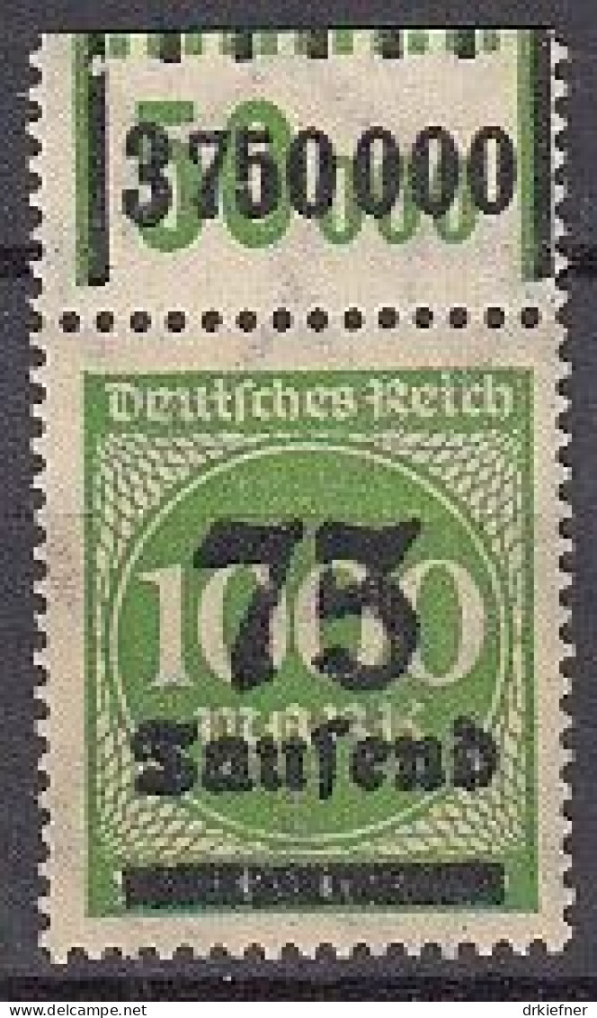 DR  288 I W OR, 1-11-1/1-5-1, Ungebraucht *, Mit Abart, Überdruckmarke, 1923 - Nuevos