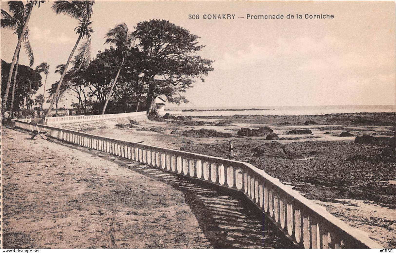 GUINEE Francaise Conakry  La Promenade De La Corniche 2 (scan Recto Verso ) Nono0027 - Guinea