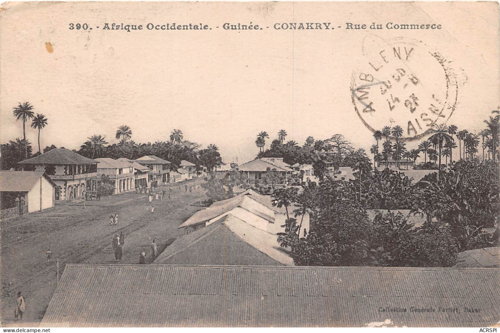 GUINEE Francaise Conakry Rue Du Commerce  (scan Recto Verso ) Nono0027 - Guinea