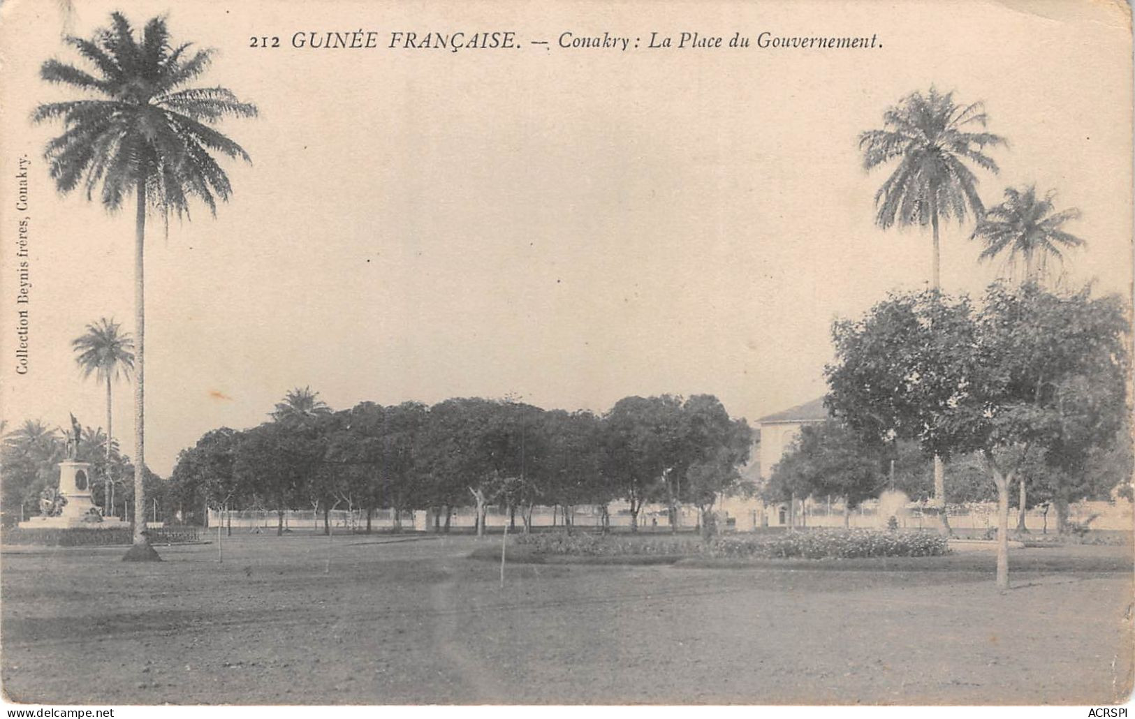 GUINEE Francaise Conakry La Place Du Gouvernement  (scan Recto Verso ) Nono0027 - Guinea