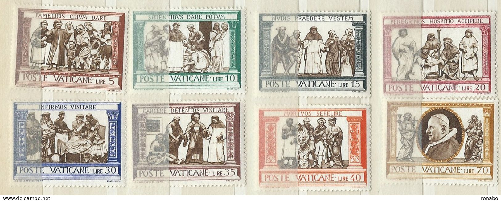 Vaticano 1960; Opere Di Misericordia, Serie Completa. Nuovi. Vedi ESPRESSI. - Ungebraucht