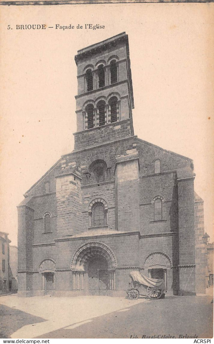 Brioude Facade De L Eglise (scan Recto Verso)NONO0022 - Brioude