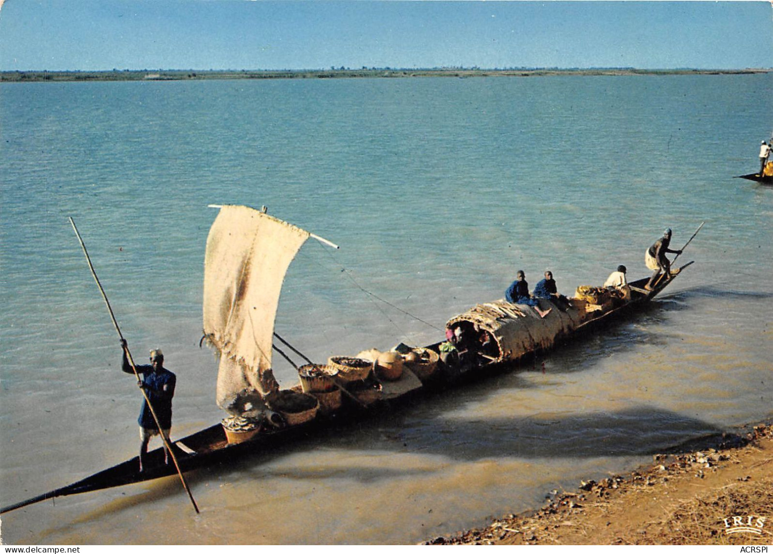 MALI Soudan Francais Bamako SIKASSO ZANGARADOUGOU Pirogue Sur Le Fleuve 2 (scan Recto Verso)NONO0021 - Mali
