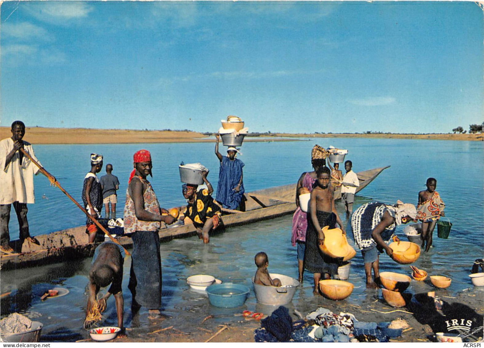 MALI Soudan Francais Bamako SIKASSO ZANGARADOUGOU Scene De Vie Au Bord Du Fleuve 2 (scan Recto Verso)NONO0021 - Mali