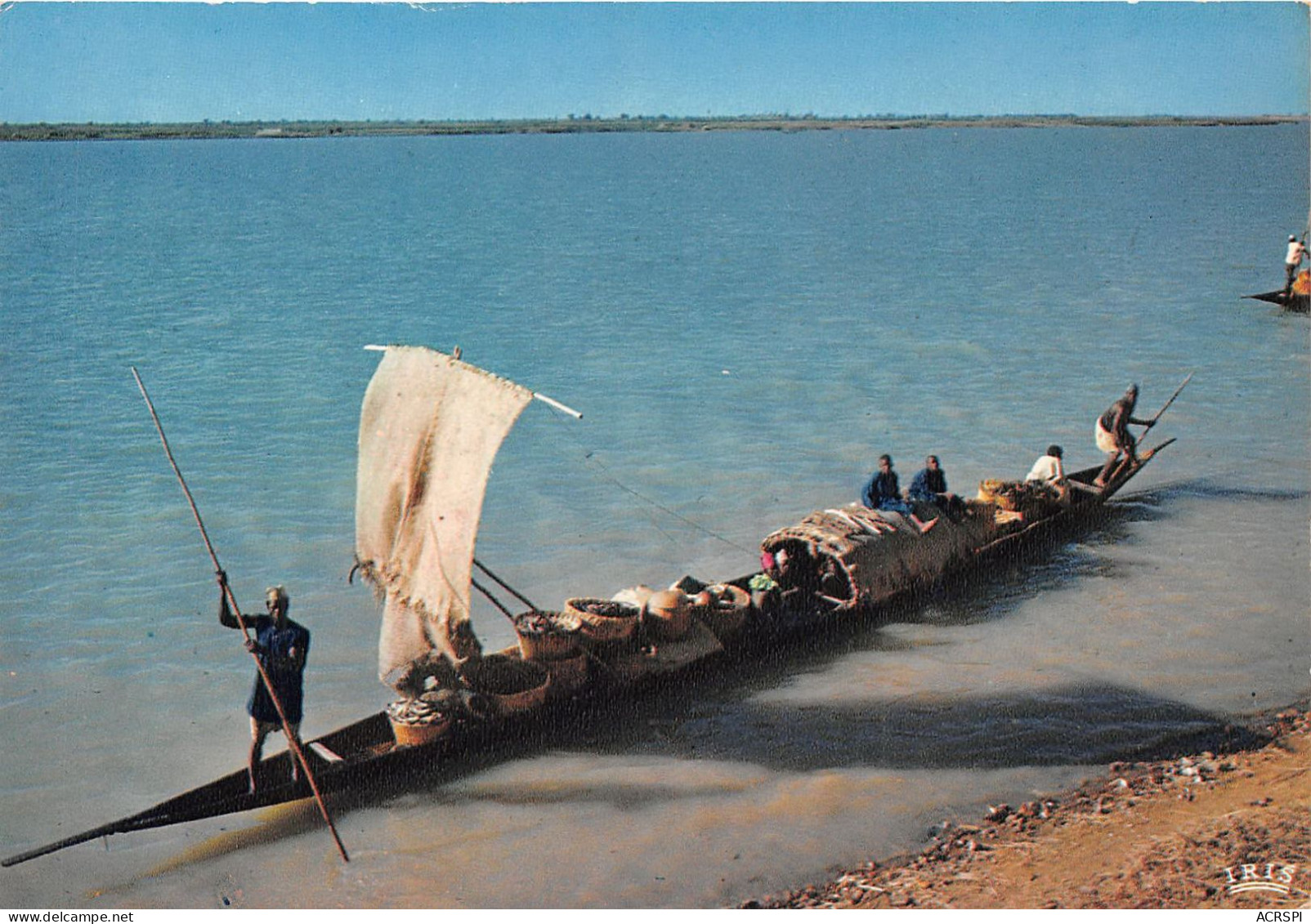 MALI Soudan Francais Bamako SIKASSO ZANGARADOUGOU Pirogue Sur Le Fleuve (scan Recto Verso)NONO0021 - Mali