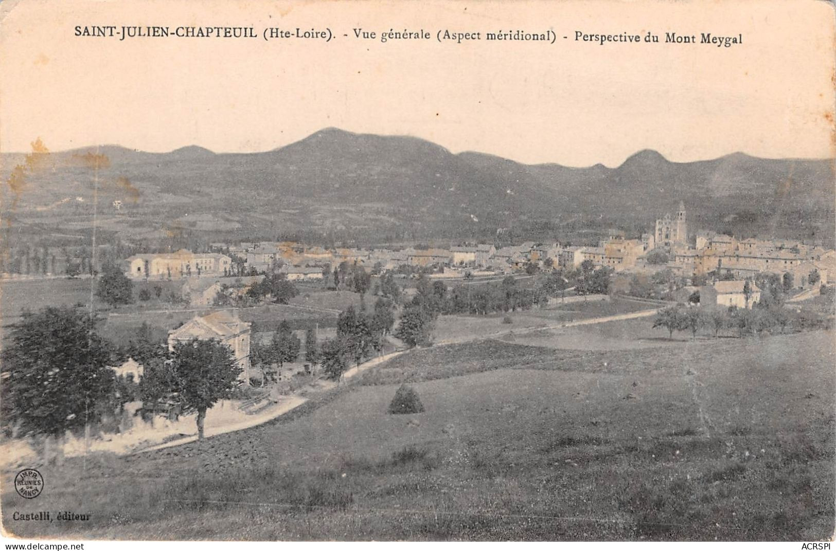Saint Julien Chapteuil Vue Generale  Mont Meygal  (scan Recto Verso)NONO0020 - Sonstige & Ohne Zuordnung