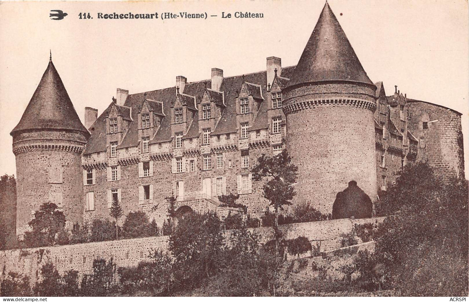 Rochechouart Le Chateau( Haute Vienne ) (scan Recto Verso)NONO0012 - Rochechouart